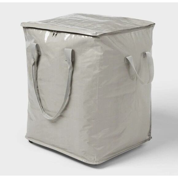 Target Brightroom Spaceship Gray Storage Bag Collapsible Wheels Rolling NWT - Picture 1 of 1